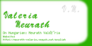 valeria meurath business card